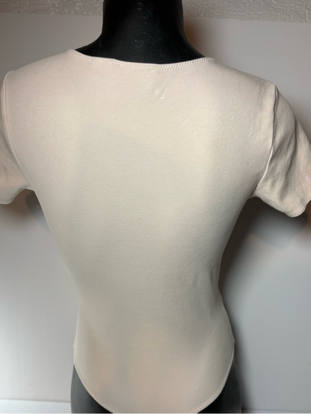 Wilfred Cream Short-Sleeve Wrap Bodysuit - Picture 3 of 6